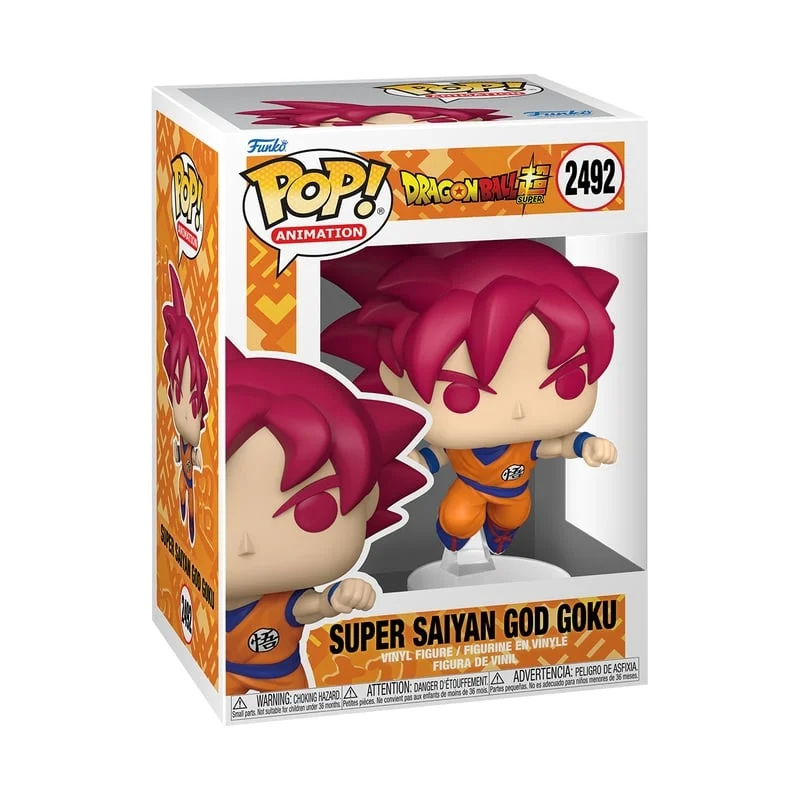 Dragon Ball Super POP! Animation Vinyl Figure Goku (Red) 9 cm